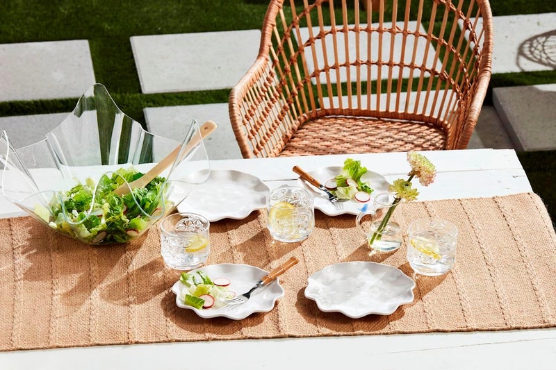 Mud Pie 7 12 Dia Ruffled Melamine Plate White - Image 2