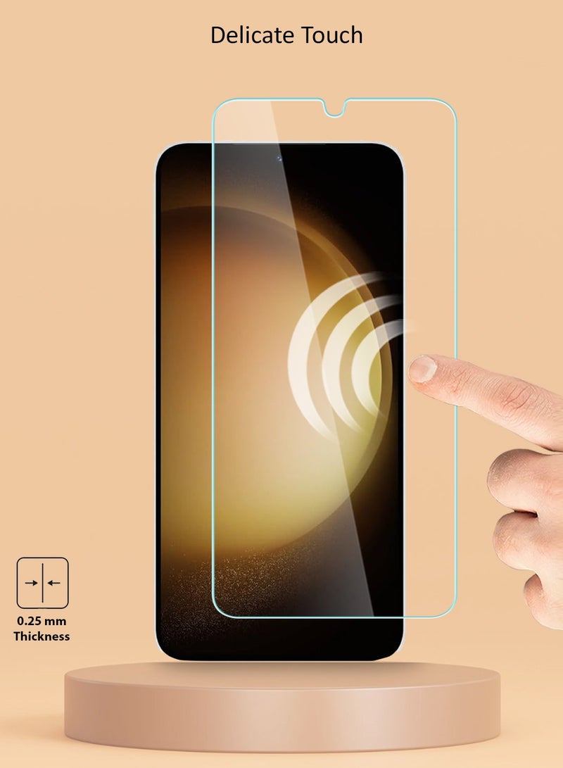 Techie واقي شاشة Techie مضاد للانعكاس ومضاد للفقاعات بدرجة صلابة 9H من الزجاج المقوى عالي الدقة لهاتف Samsung Galaxy S23 Plus - Image 4