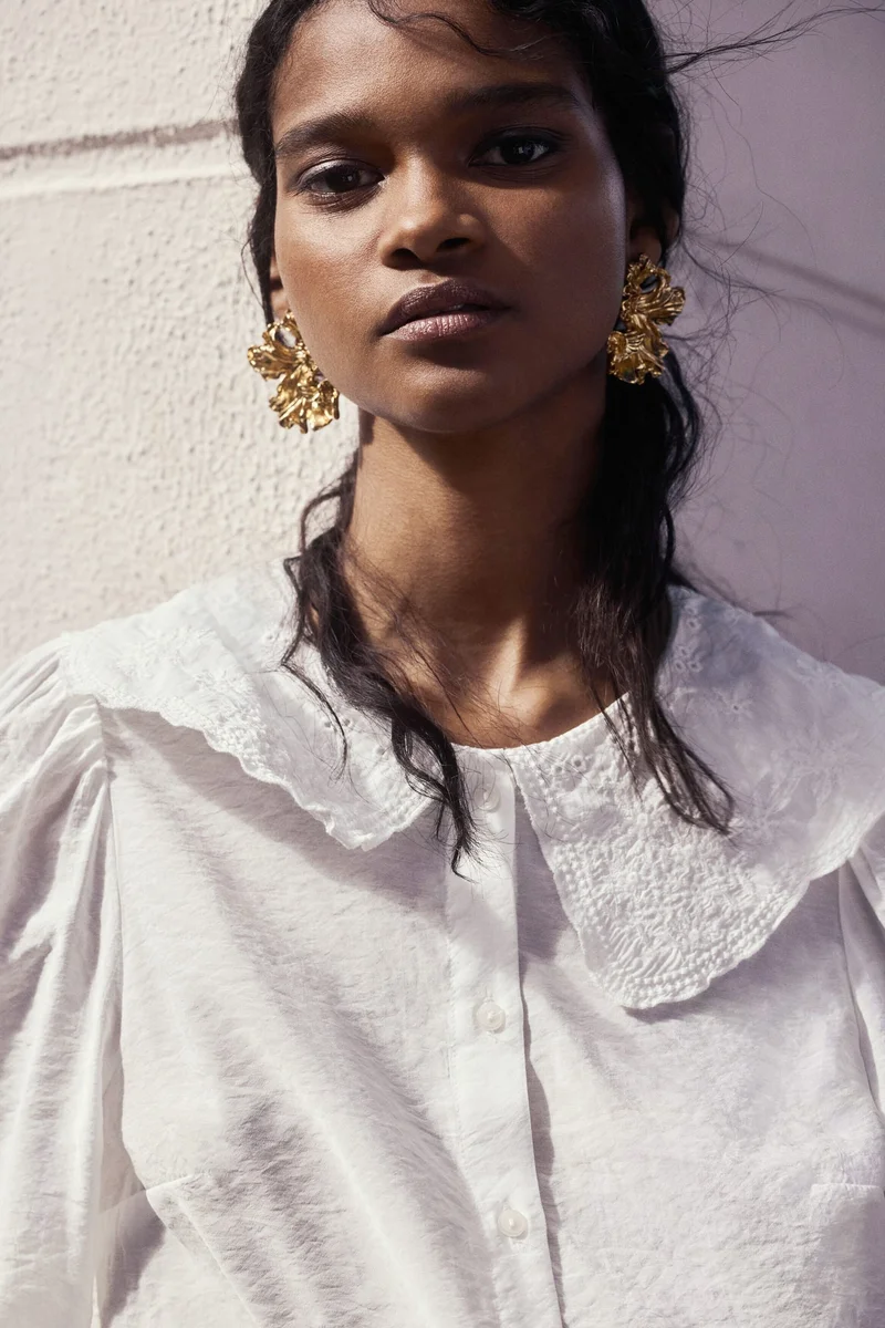 H&M Broderie-anglaise blouse