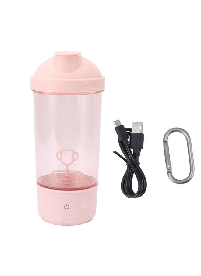 Thoraya Electric Protein Shaker Bottle Portable Rechargeable Mixer Cup for Protein Milk Coffee Pink  - Image 1