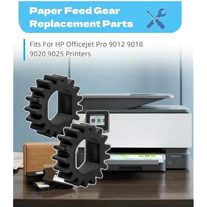 PAPER FEED GEAR REPLACEMENT PARTS FITS FOR HP OFFICEJET PRO 9012 9018 9020 9025 PRINTERS,PACK OF 2 - Image 2