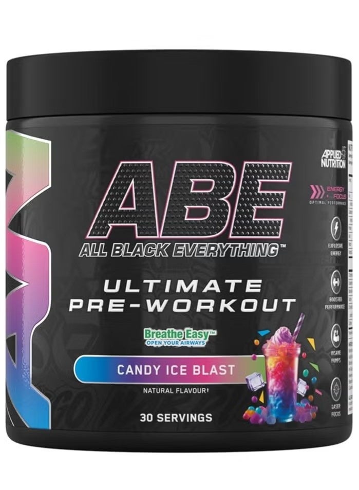 Abe Ultimate Pre Workout Candy Ice Blast 30 Servings to Boost Performance - Image 1