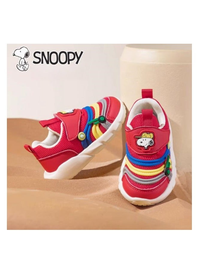 Snoopy Baby Breathable Walking Shoes With Soft Sole, Anti Slip And Anti Kick Function Shoes - Image 1