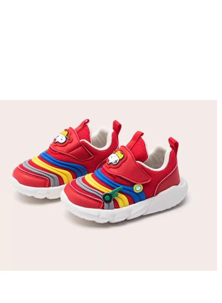 Snoopy Baby Breathable Walking Shoes With Soft Sole, Anti Slip And Anti Kick Function Shoes - Image 3