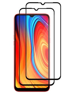CATANES 2 Pack For Realme C3I Screen Protector Tempered Glass Full Glue Back  - Image 2