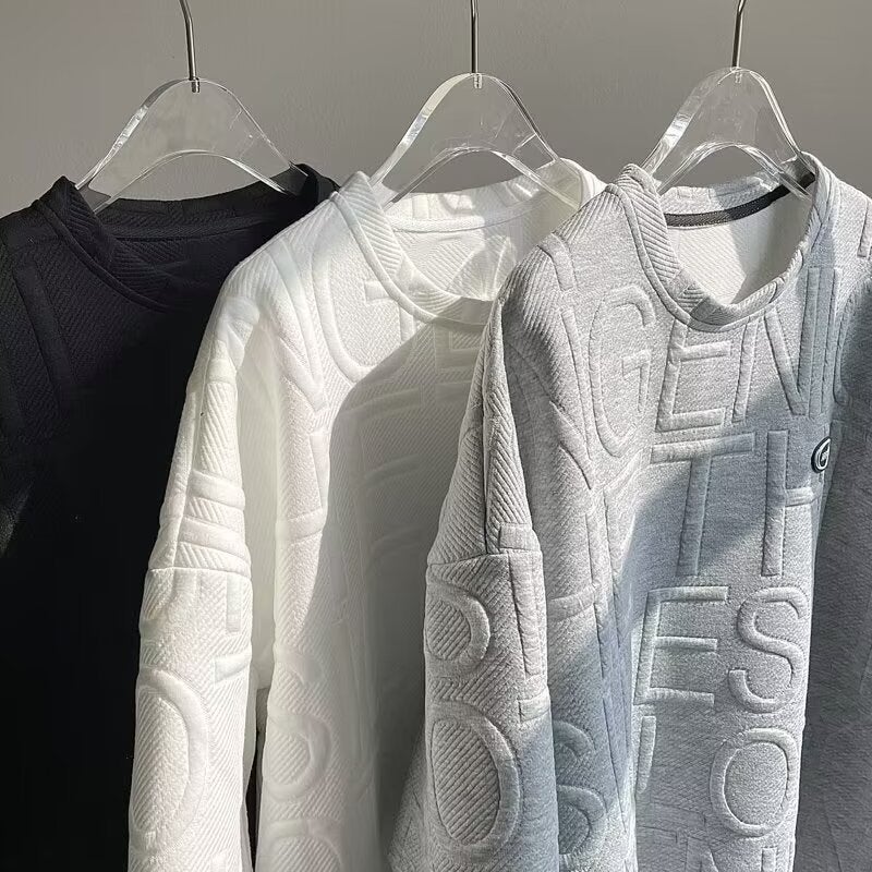 Short-Sleeved T-Shirt Men'S Fashion Brand Summer Loose Five-Point Sleeve Online Popular Fashion Ins Simple Printed Top - Image 4