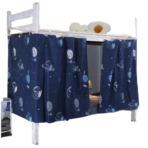 YMMMY ROSE Dorm Bottom Bunk Bed Curtains Privacy Curtains 350g Dustproof Breathable Single Bed Blackout Curtains Panels Privacy Underbed Loft Bed Canopy Tent Curtain Shading Drapes for Dorm College Home 2 panels - Image 1
