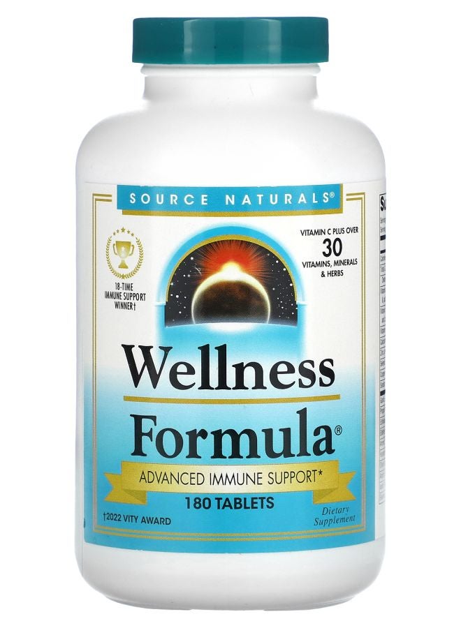 Source Naturals Wellness Formula Advanced Immune Support 180 Tablets - Image 1