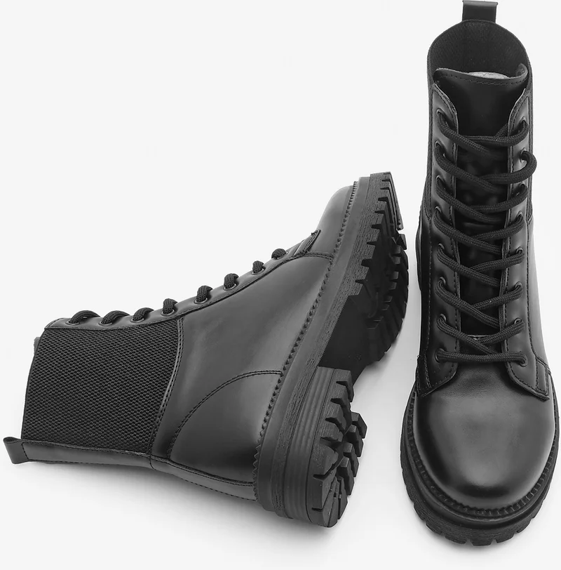 مارجين Women's Skid-Sole Elasticated Combat Boots Nigora