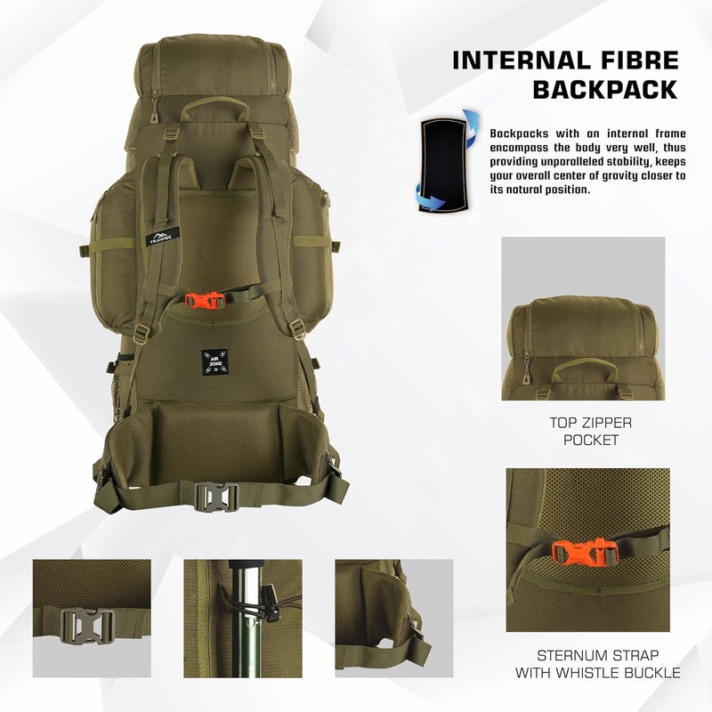 TRAWOC EXPEDITION 80L Travel Backpack - Image 2