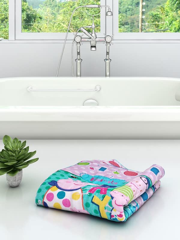Athom Living Peppa Pig Day Out Kids Bath Towel 350 GSM 60x120 cm - Image 2