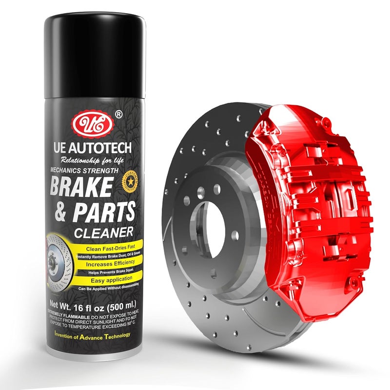 UE Premium High Power Brake Cleaner, Powerful and Effective Break Cleaning, Remove Brake Dust and Road Grime (500ML, Pack of 2) - Image 3