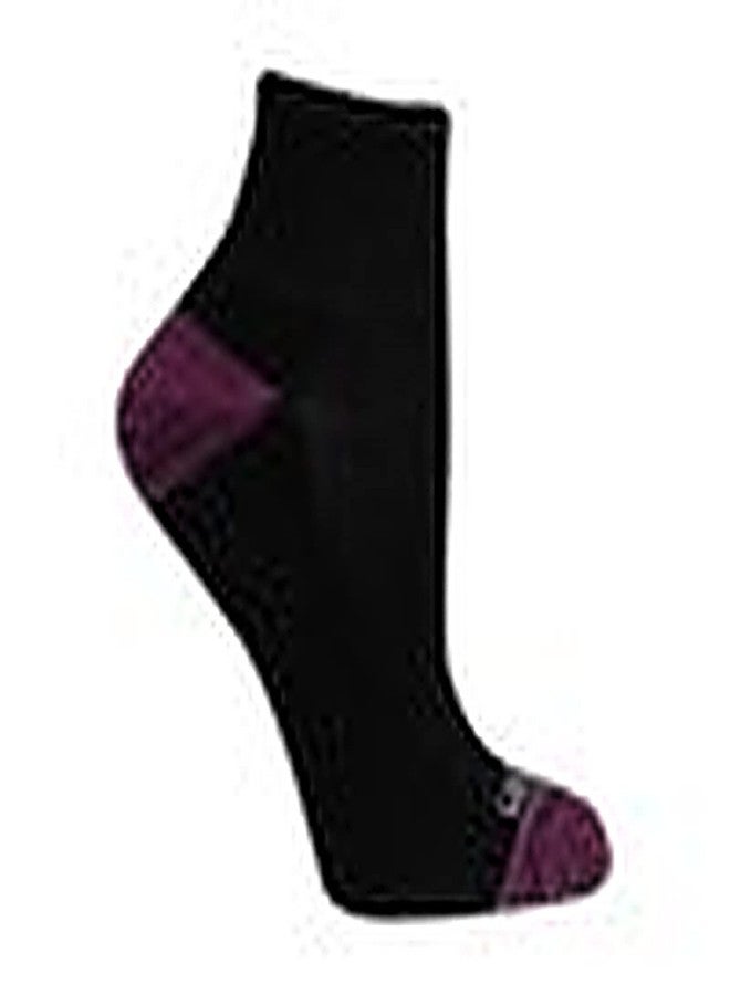 Fruit of the Loom Womens Active 7 Pack Ankle Socks, Black Assorted 1, 4-10