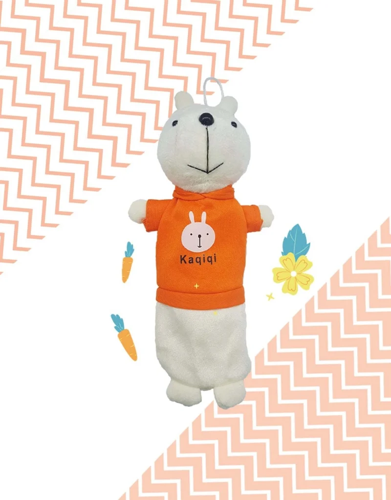 كاغيت جيمي دوكان Paper Ship Shop Orange Rabbit Fabric Pencil Box