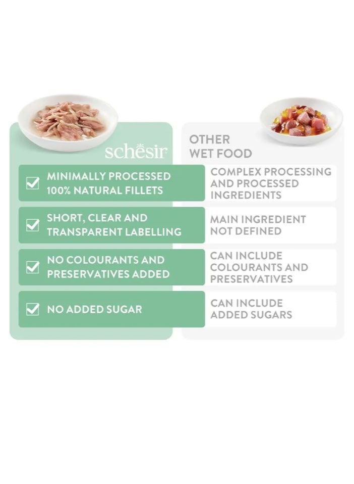 شيسر شيسير طعام رطب للقطط متكامل ومتوازن في المرق – تونة مع لحم بقري 85 جم [الحد الأدنى للطلب: 12 قطعة] - Image 4