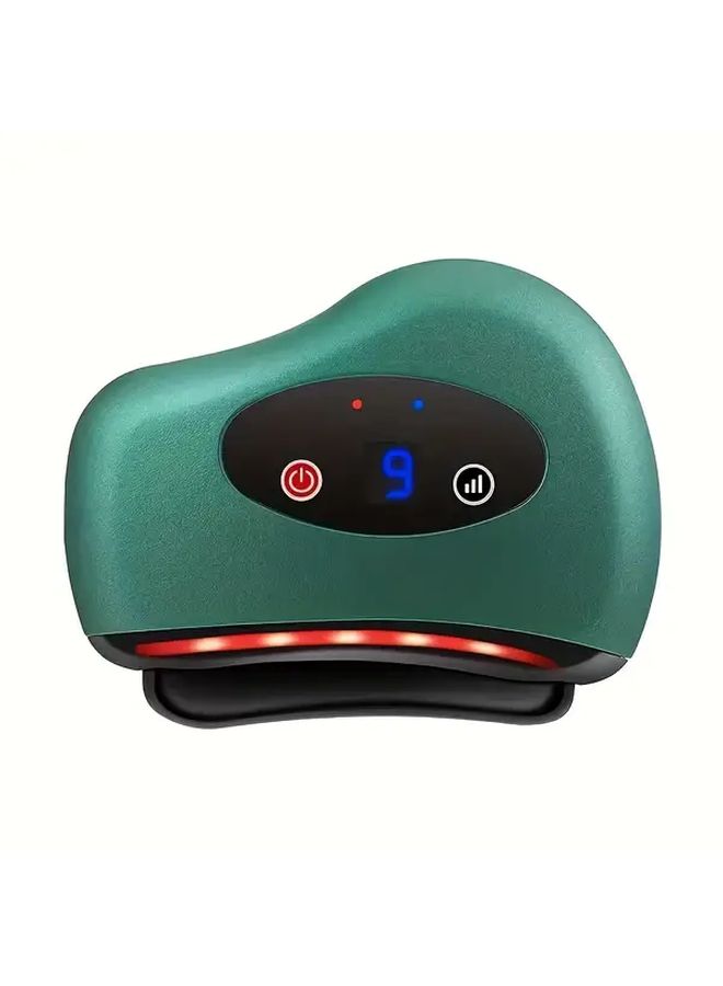 Green Electric Gua Sha Board Back Waist Massager 9 Adjustable Levels Full Body Massage Beauty Device - Image 4