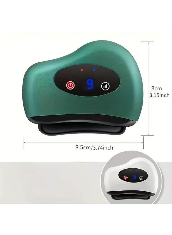 Green Electric Gua Sha Board Back Waist Massager 9 Adjustable Levels Full Body Massage Beauty Device - Image 3