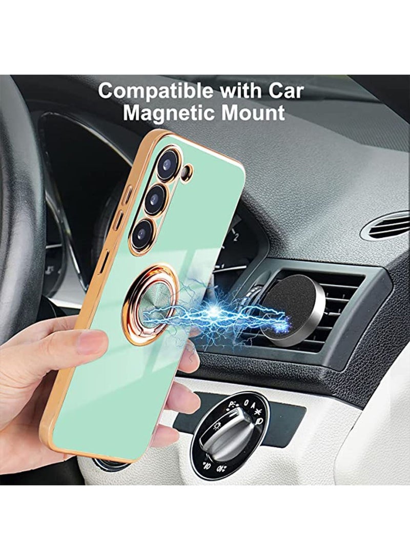 Samsung Galaxy S23 Plus Case with Ring Holder Kickstand with Magnetic Soft TPU Shockproof Electroplated Protective Phone Cover for Galaxy S23 Plus Protector 6.6 inch - Image 5