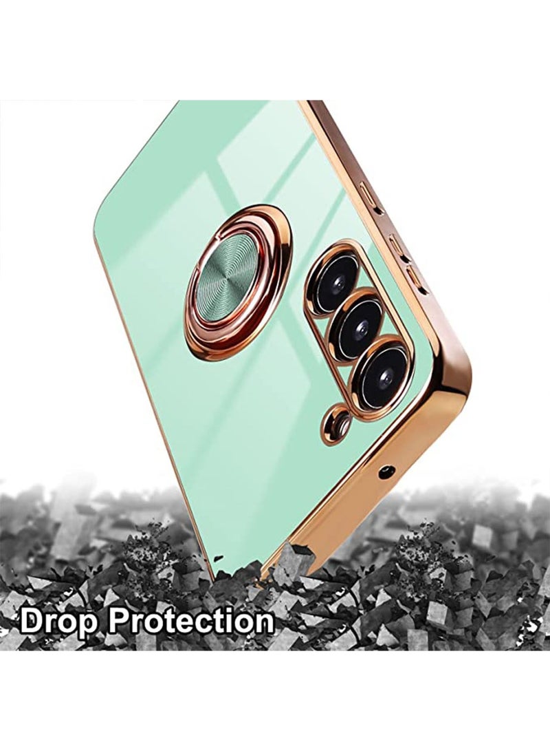Samsung Galaxy S23 Plus Case with Ring Holder Kickstand with Magnetic Soft TPU Shockproof Electroplated Protective Phone Cover for Galaxy S23 Plus Protector 6.6 inch - Image 3