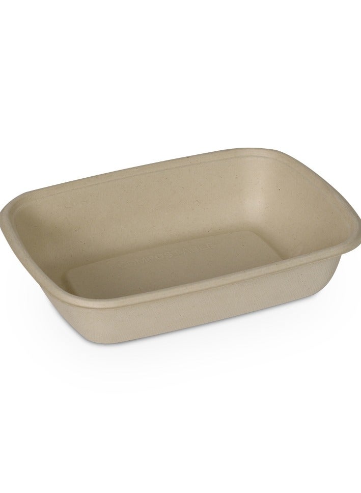 ProdelPak Eco-Pulp Rectangular with PP Lid (Pack of 25) - Image 1