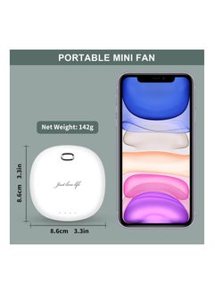 SYOSI Mini Necklace Fan, Mini Handheld Fan with Lanyard Compact Travel Fan  Lanyard Fan Wearable Fan Personal Necklace Fan Mini Cooling Fan Mobile Fan for Kids Woman Camping Outdoor Home Office Travel  - Image 5