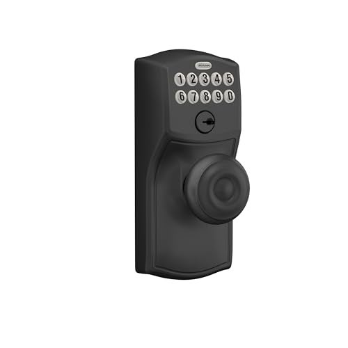 SCHLAGE FE595 CAM 622 GEO Keypad Entry with Flex Electronic Lock, Matte Black - Image 2