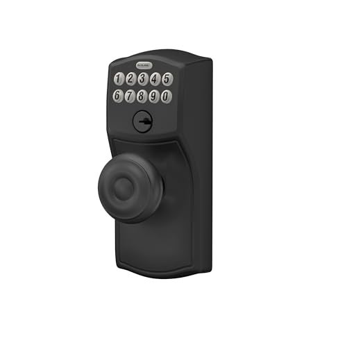 SCHLAGE FE595 CAM 622 GEO Keypad Entry with Flex Electronic Lock, Matte Black - Image 3