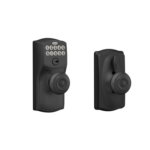 SCHLAGE FE595 CAM 622 GEO Keypad Entry with Flex Electronic Lock, Matte Black - Image 4