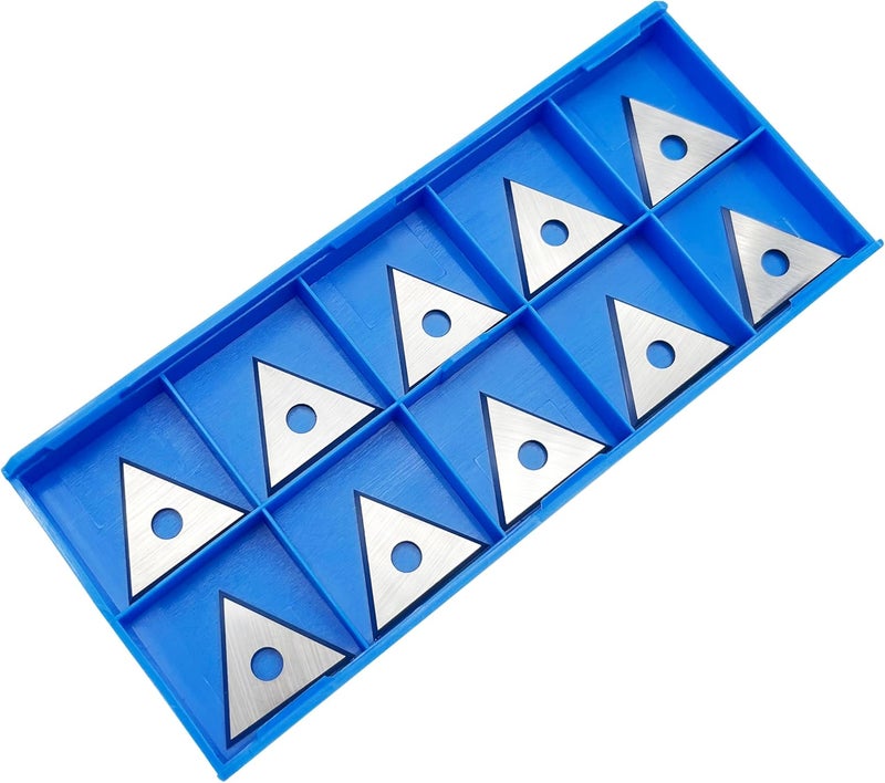 LU&MN Paint Scraper Carbide Blades Double-Edged Reversible Replacement Blade (1" Triple-Edge Triangle) By - Image 1