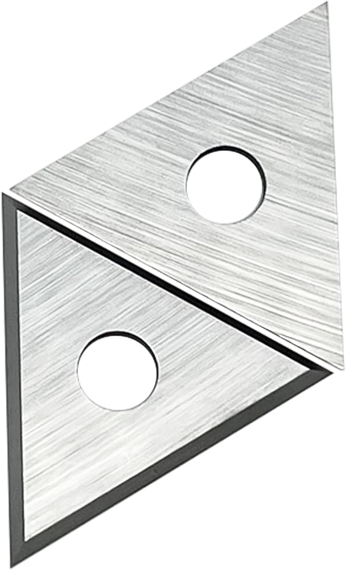 LU&MN Paint Scraper Carbide Blades Double-Edged Reversible Replacement Blade (1" Triple-Edge Triangle) By - Image 5