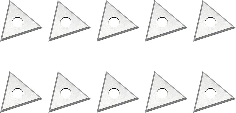 LU&MN Paint Scraper Carbide Blades Double-Edged Reversible Replacement Blade (1" Triple-Edge Triangle) By - Image 2