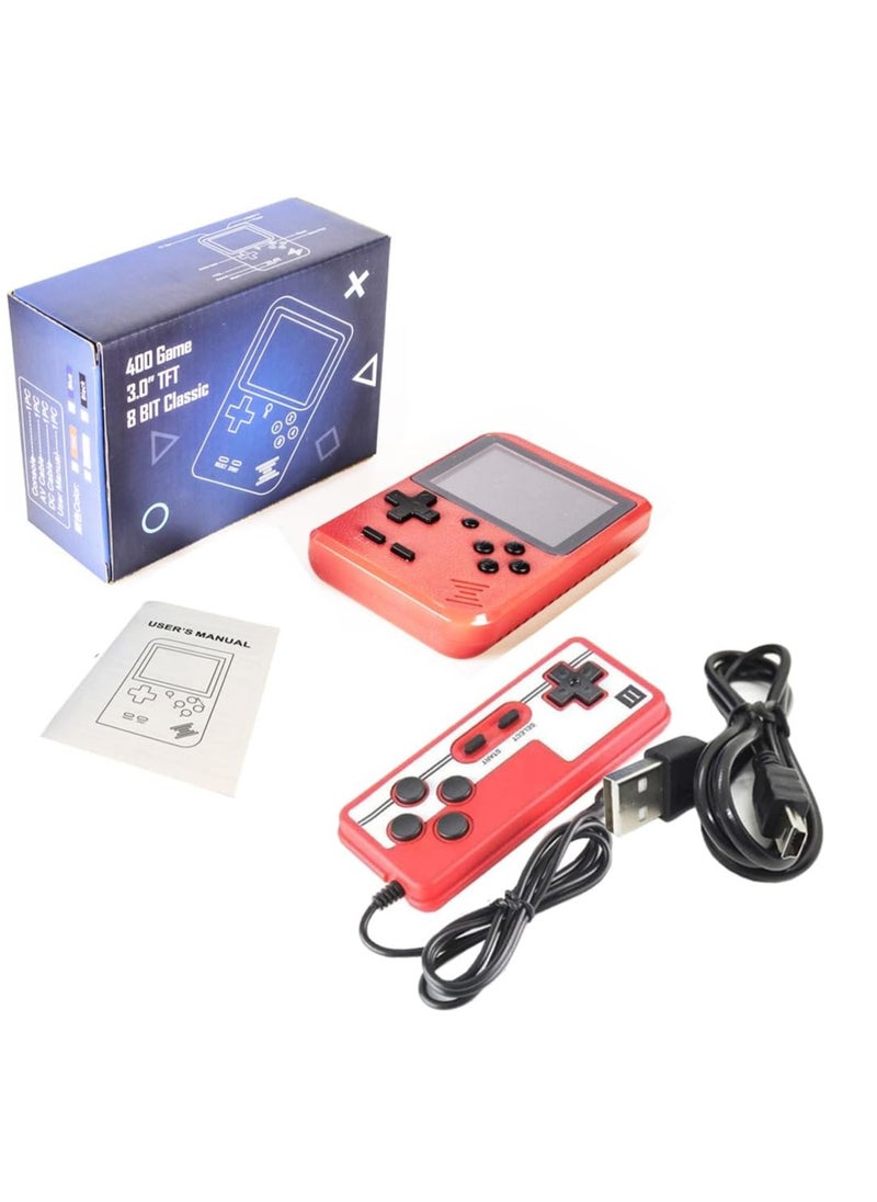 SUP - Handheld Video Game Console with 400 Classic FC Games, 3.0 Inch Color Screen, 1020mAh Rechargeable Battery Support TV Connect and 2 Players Sharing (Black) - Image 1