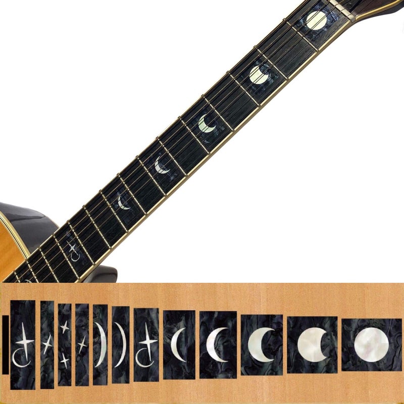 Inlaystickers Jockomo Moon Phase Guitar Inlay Sticker - Image 2