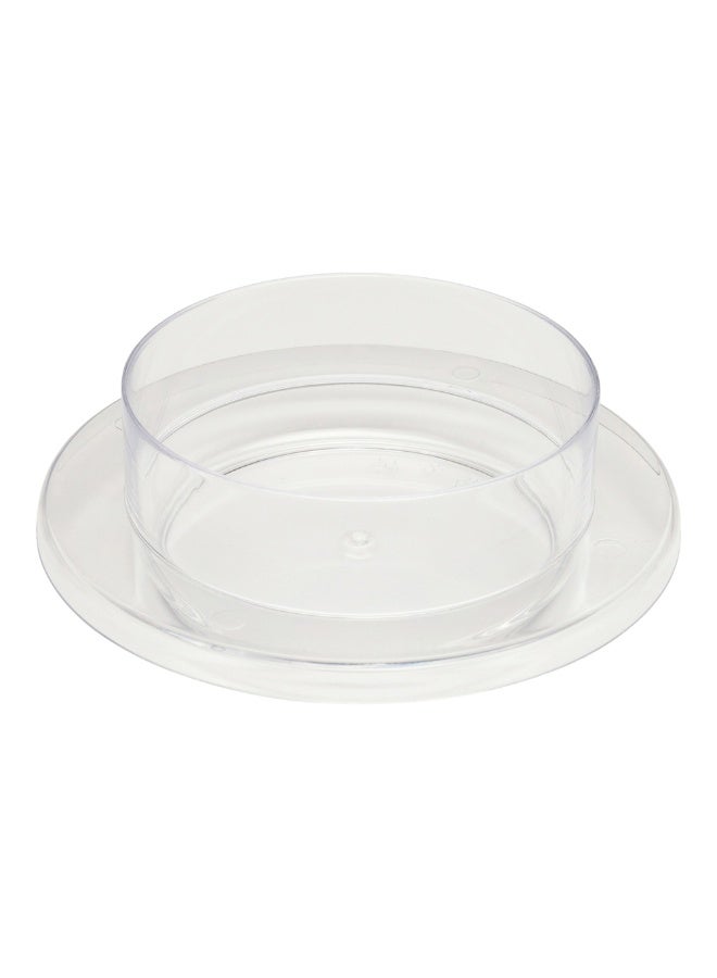 Restaurantware أطباق حلوى سعة 2.5 أونصة، 100 طبق صغير قابل للتصرف - تصميم دائري، للمقبلات، العينات، التذوق، والوجبات الخفيفة، أطباق حفلات علمية بلاستيكية شفافة، مستلزمات حفلات علمية - Image 1