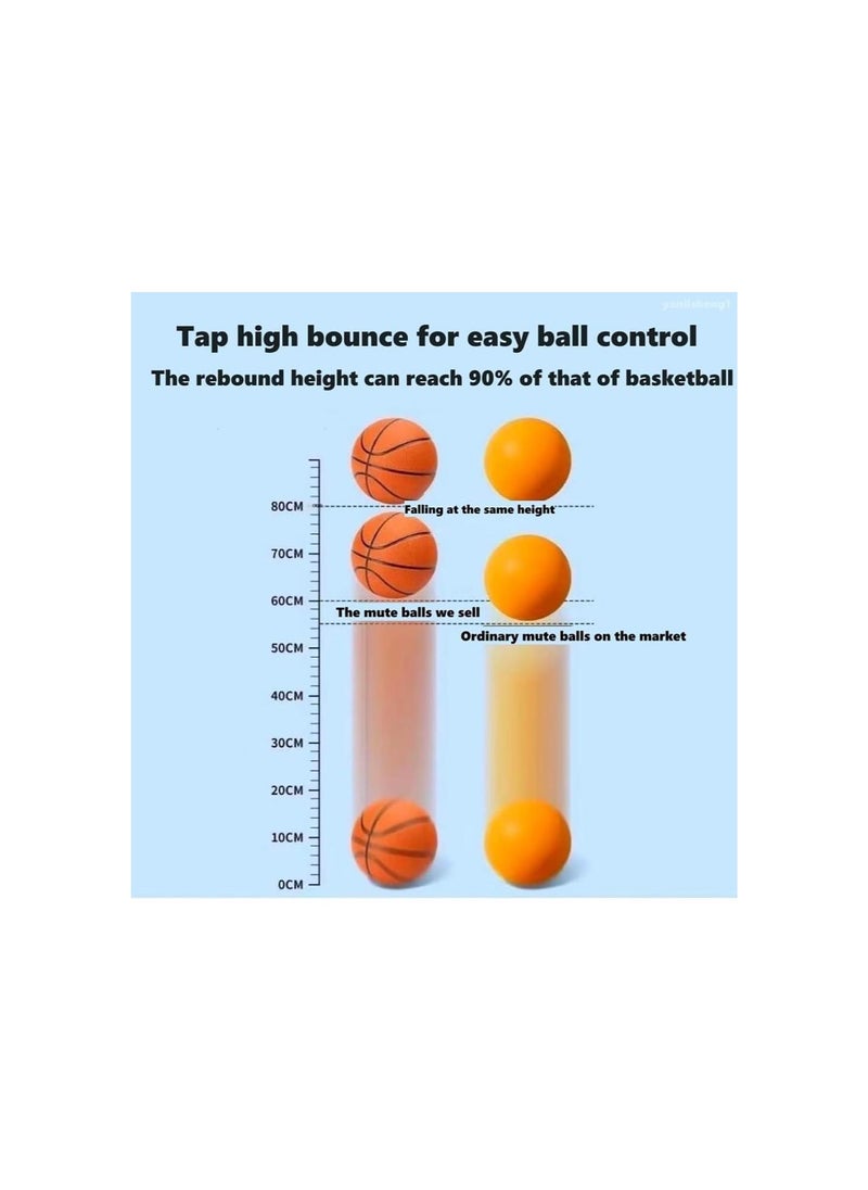 silvercnc - Hush Handle Basketball, Silent Swish Basketball, Silent Basketball Dribbling Indoor, Silent Foam Basketball for Indoor Activities - Image 1