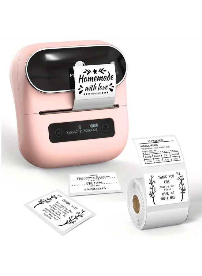 phomemo Label Maker, 7.98 cm Thermal Printer for Barcodes, Address Labeling, Mailing, File Folder Labels, Easy to Use, Support with Phones & Laptop, with 1 Roll Labels - Image 1