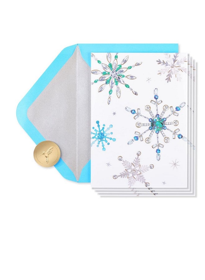 Papyrus Holiday Cards Boxed With Envelopes Warmest Wishes Snowflakes (14 Count) - Image 1