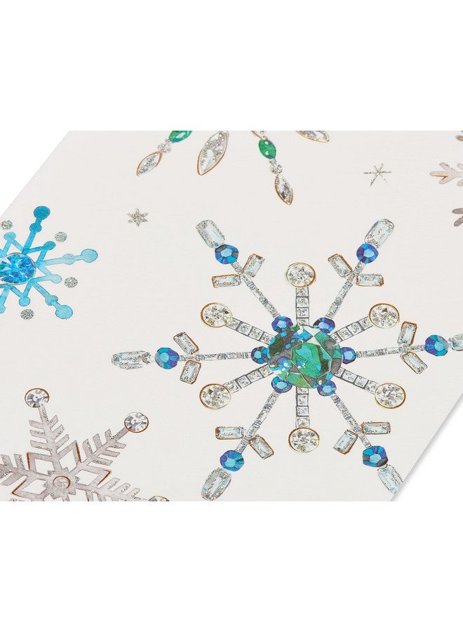 Papyrus Holiday Cards Boxed With Envelopes Warmest Wishes Snowflakes (14 Count) - Image 4