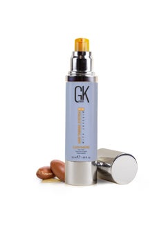 GK Hair Leave in Cashmere Hair Smoothing and Styling Cream (1.69 Fl Oz/50ml) Argan Oil for Anti-Frizz Sleek Shine and Hydrates Dry Damaged and Unmanageable Hair Repair  - Image 1