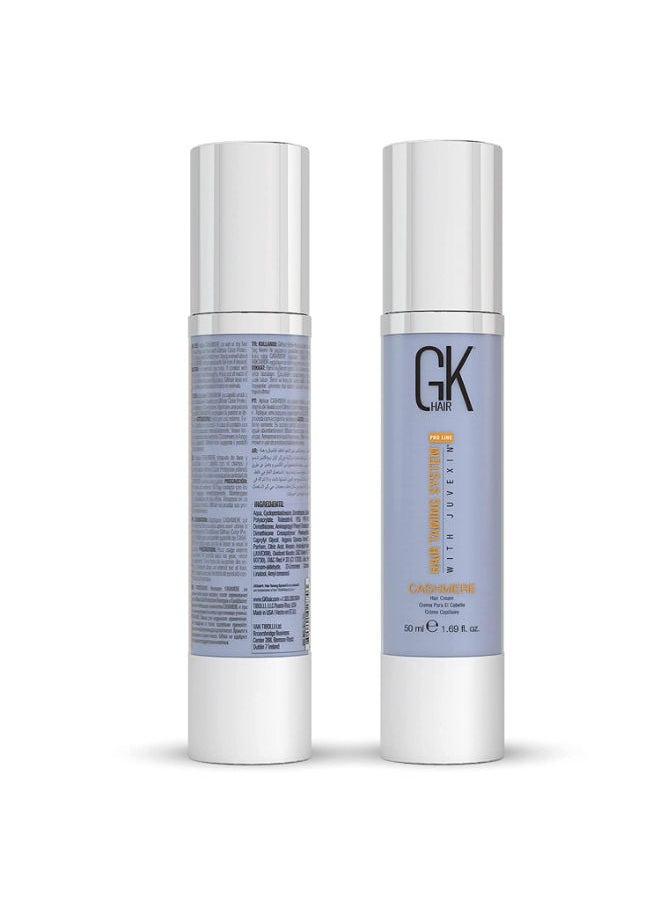 GK Hair - Leave in Cashmere Hair Smoothing and Styling Cream (1.69 Fl Oz/50ml) Argan Oil for Anti-Frizz Sleek Shine and Hydrates Dry Damaged and Unmanageable Hair Repair - Image 1
