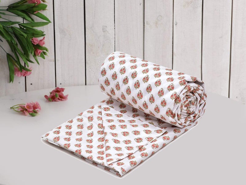 RRC Super Soft Microfiber Cotton Double Duvet Cover/Comforter Cover/Rajai Cover/Blanket Cover/Quilt Cover King Size 90X 100(Inches) with Zipper with Four Corner Ties - Image 2
