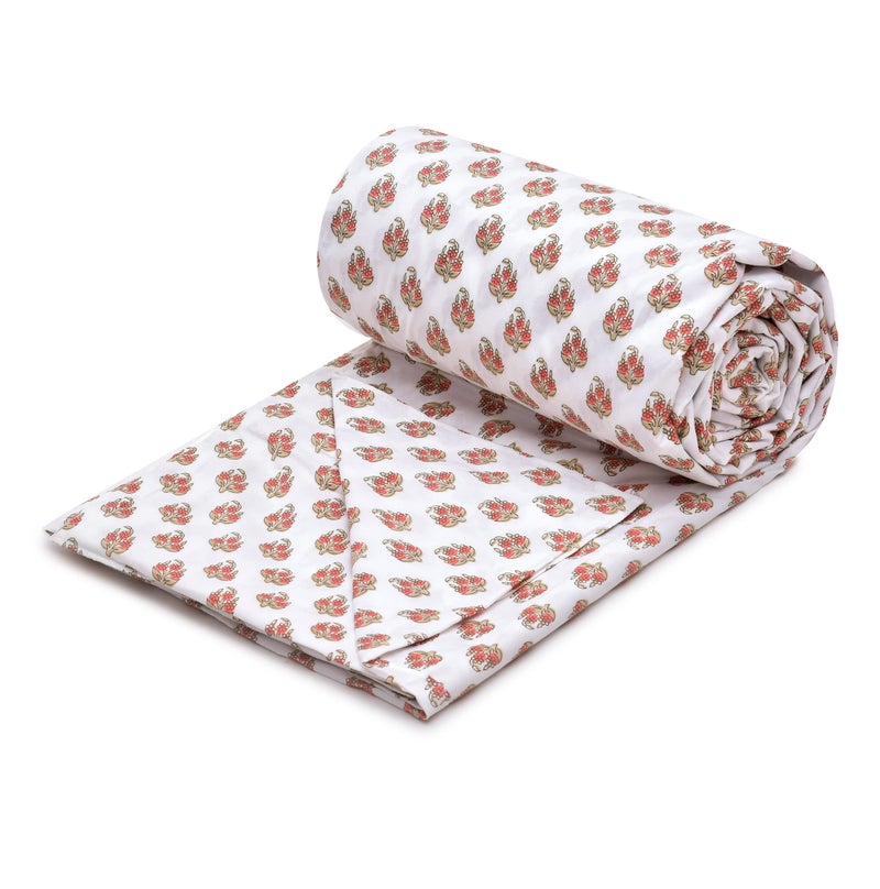 RRC Super Soft Microfiber Cotton Double Duvet Cover/Comforter Cover/Rajai Cover/Blanket Cover/Quilt Cover King Size 90X 100(Inches) with Zipper with Four Corner Ties - Image 4