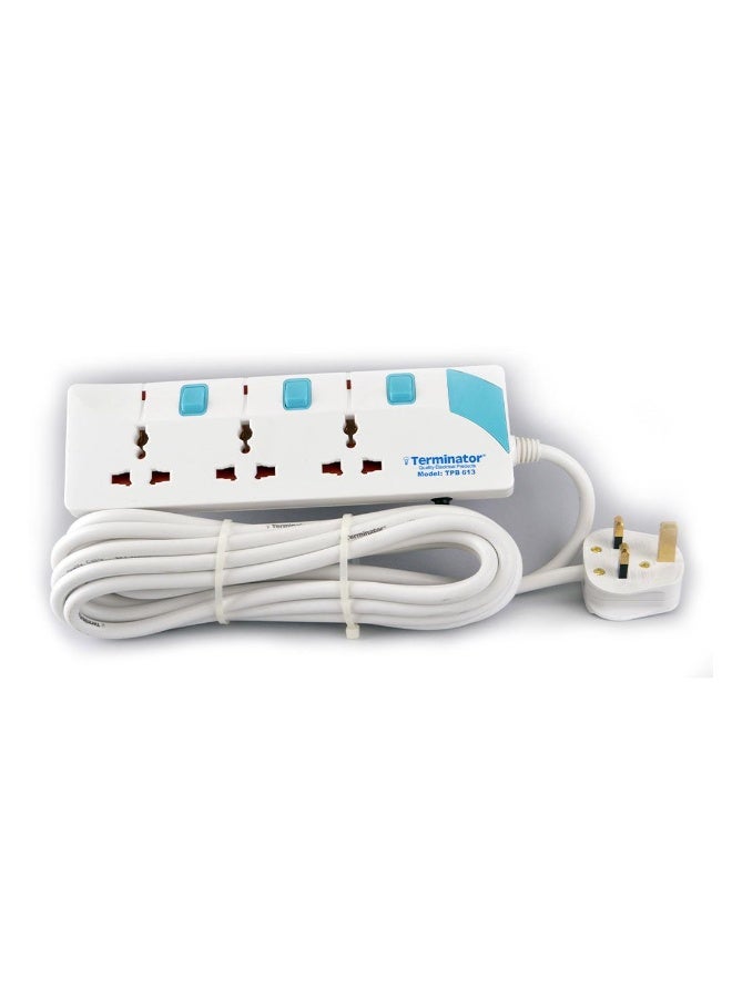 Terminator Terminator TPB‑613‑3M – 3‑Way Universal Extension Lead with Circuit Breaker (3 m)  - Image 1