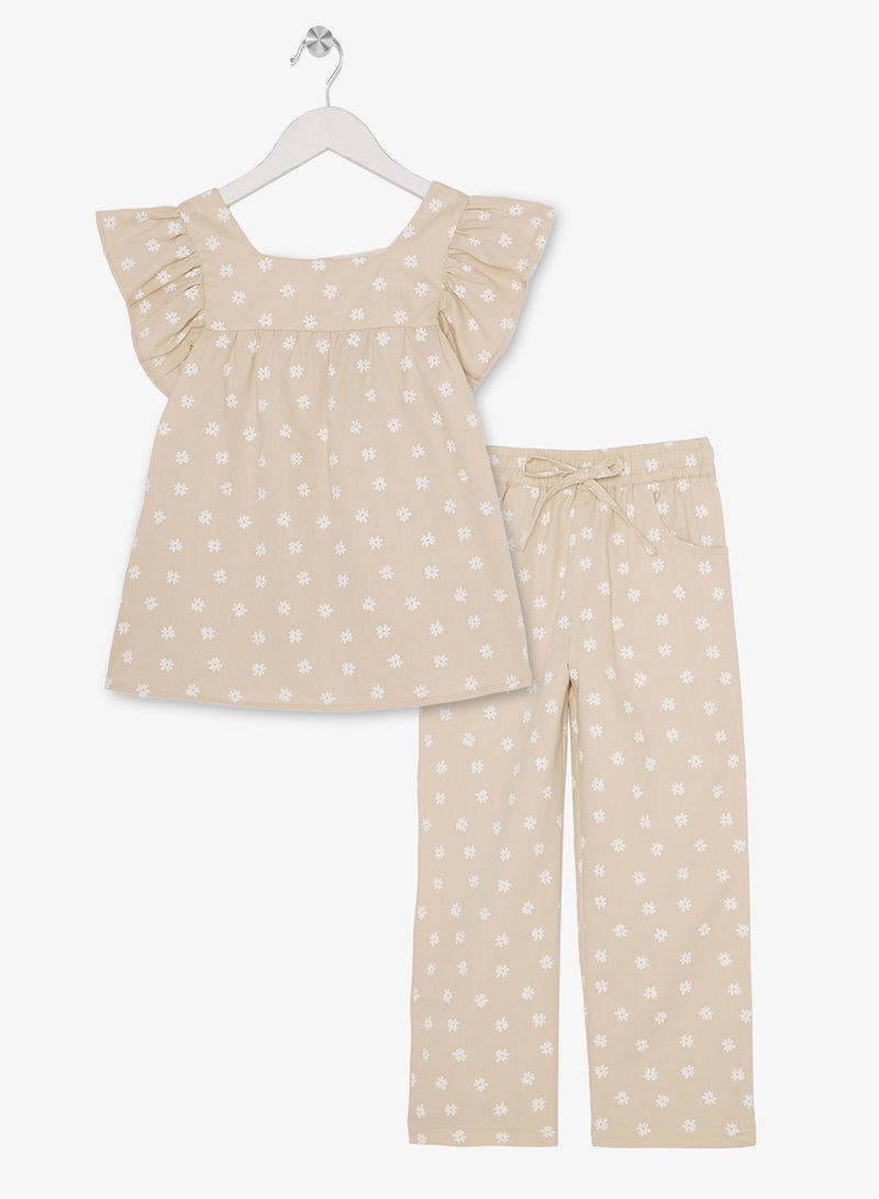 ريبلز مع نمشي طقم بناتي قطعتين - Image 1