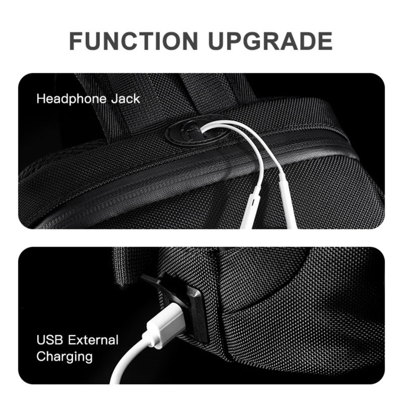 OZUKO Stylish Single Shoulder Crossbody Bag for Everyday Travel, Lightweight Functional Daily Bag, Grey, 9315 - Image 4