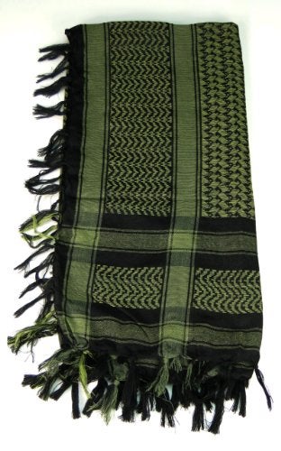Tapp Collections Premium Shemagh Head Neck Scarf - Green/Black - Image 2