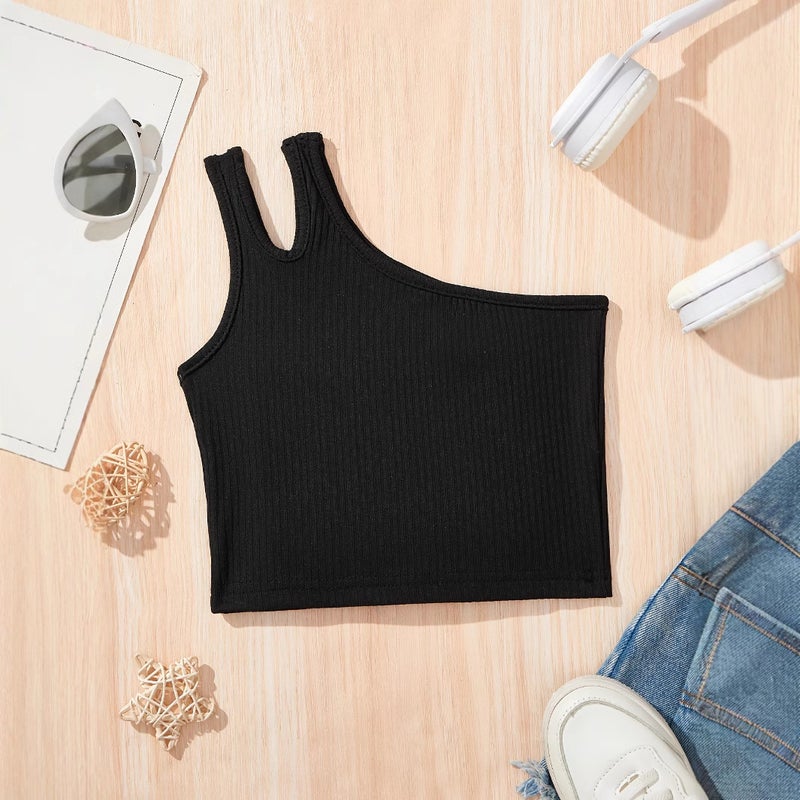 Ins Girls Fashion Girls Sports Vest Children'S Leisure Tide Fan Sports Summer Clothes Suitable For 1-8 Years Old - Image 1