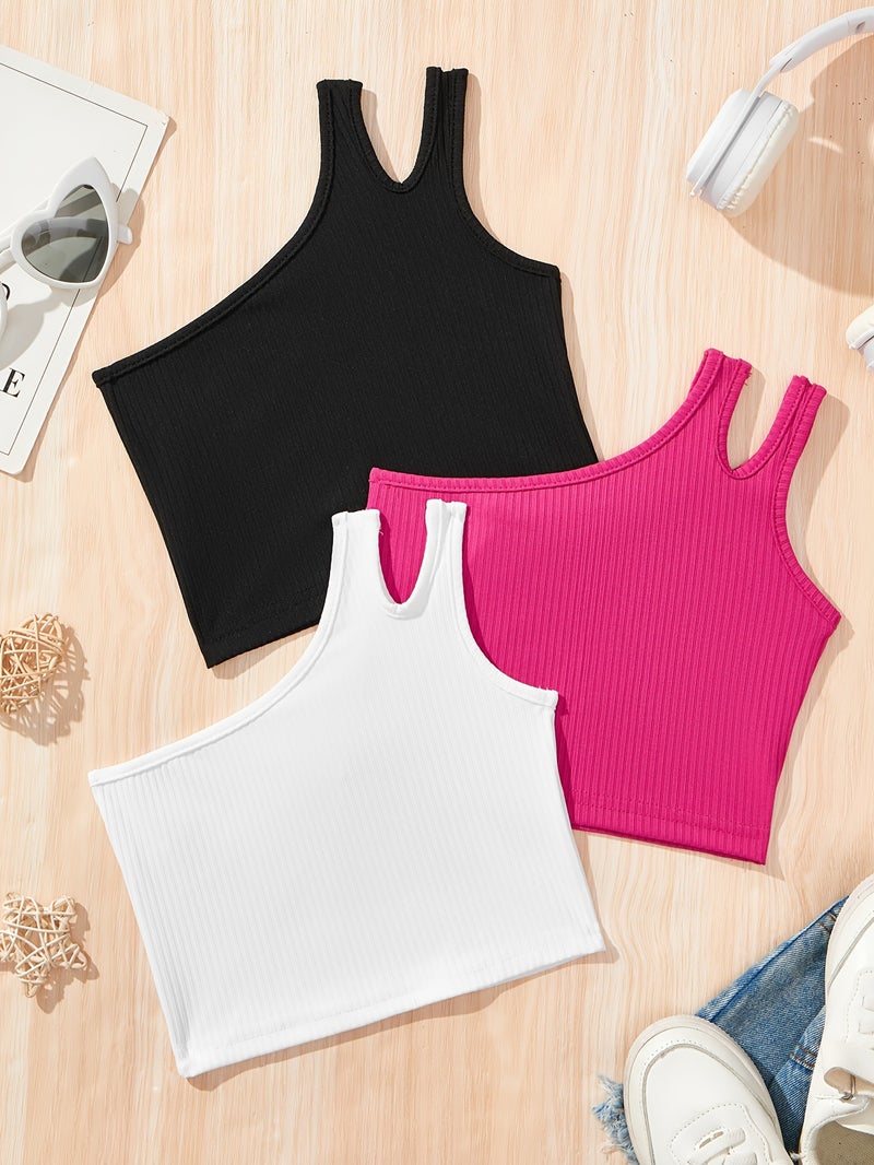 Ins Girls Fashion Girls Sports Vest Children'S Leisure Tide Fan Sports Summer Clothes Suitable For 1-8 Years Old - Image 3