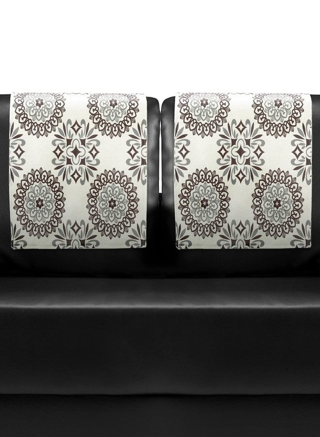 اودين غطاءان لمساند رأس الكراسي القابلة للإمالة من أودين، قطعتان، واقيان لمساند الرأس للكراسي والأرائك، أغطية أثاث بنقشة ماندالا، لتزيين المنزل، هدية مثالية للمنزل الجديد - Image 1