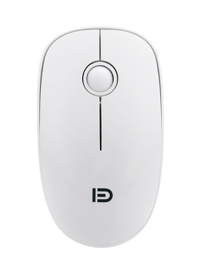 NIBEMINENT Wireless Mouse With Optical Sensor White - Image 1